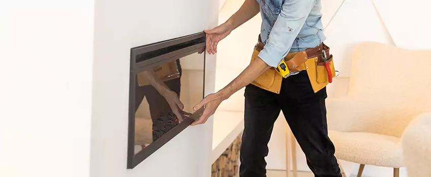 Metal Fireplace Installation in Evanston, Illinois