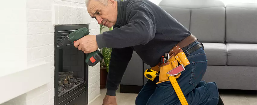 New Indoor Fireplace Installation in Evanston, Illinois