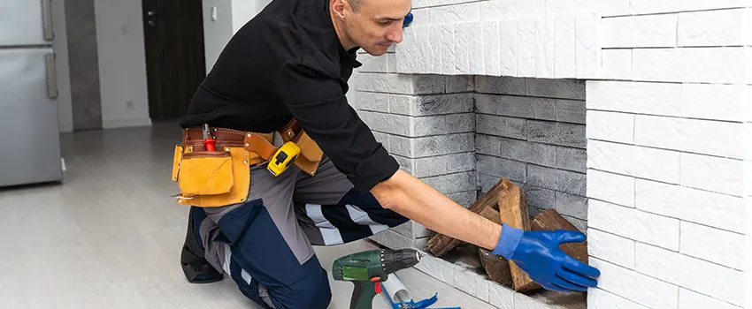 Fireplace Damaged Damper Frame Repair Services in Evanston, Illinois