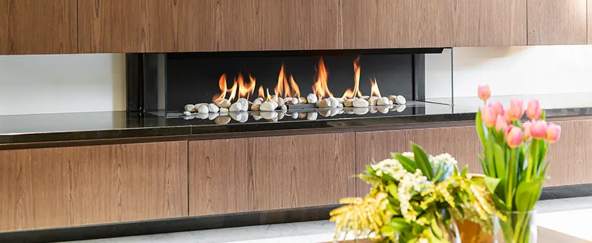 Double-height Fireplace Design Refurbishment in Evanston, Illinois