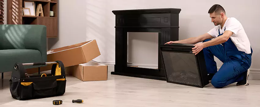 Old Rusted Metal Fireplace Repair And Replacement in Evanston, IL