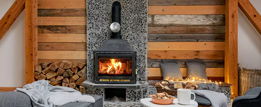 Thelin Hearth Products Direct Vent Gas Stove Fireplace Inspection in Evanston, Illinois